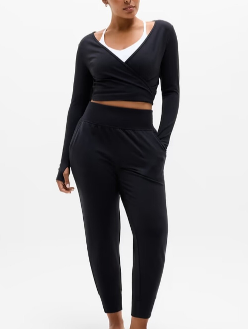 Athleta Coaster Luxe High Rise JoggerLightweight and fluid cozy brushed interior